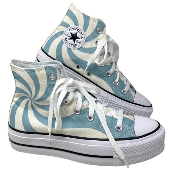 Converse Shoes - Converse Chuck Lift Platform Sneakers Blue Candy Canvas Women Skate Shoe A10009C